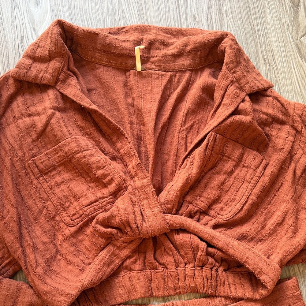 Free People Rust Two-Piece Set - Picture 2 of 6
